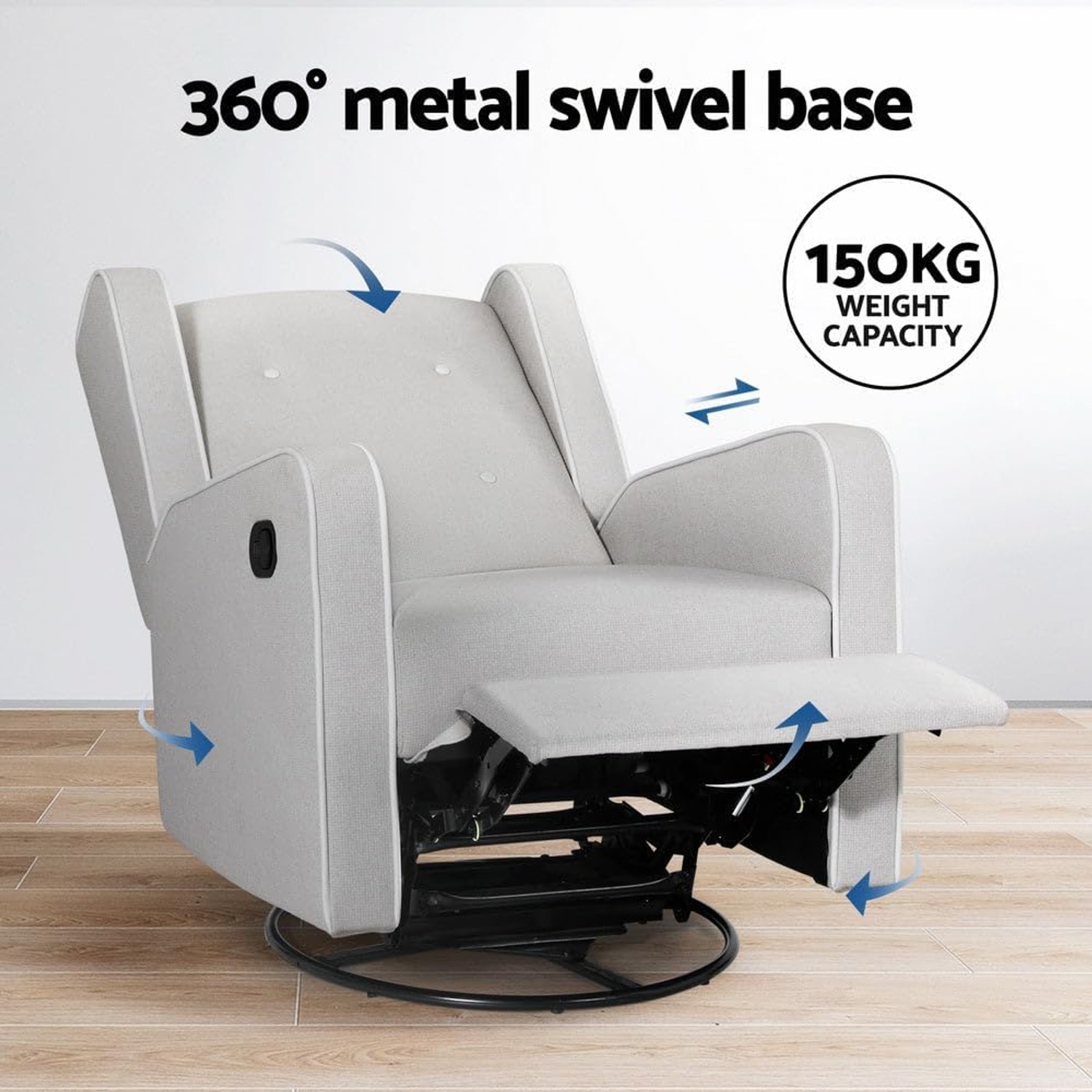 Artiss A15 Fabric Recliner Chair: image 8