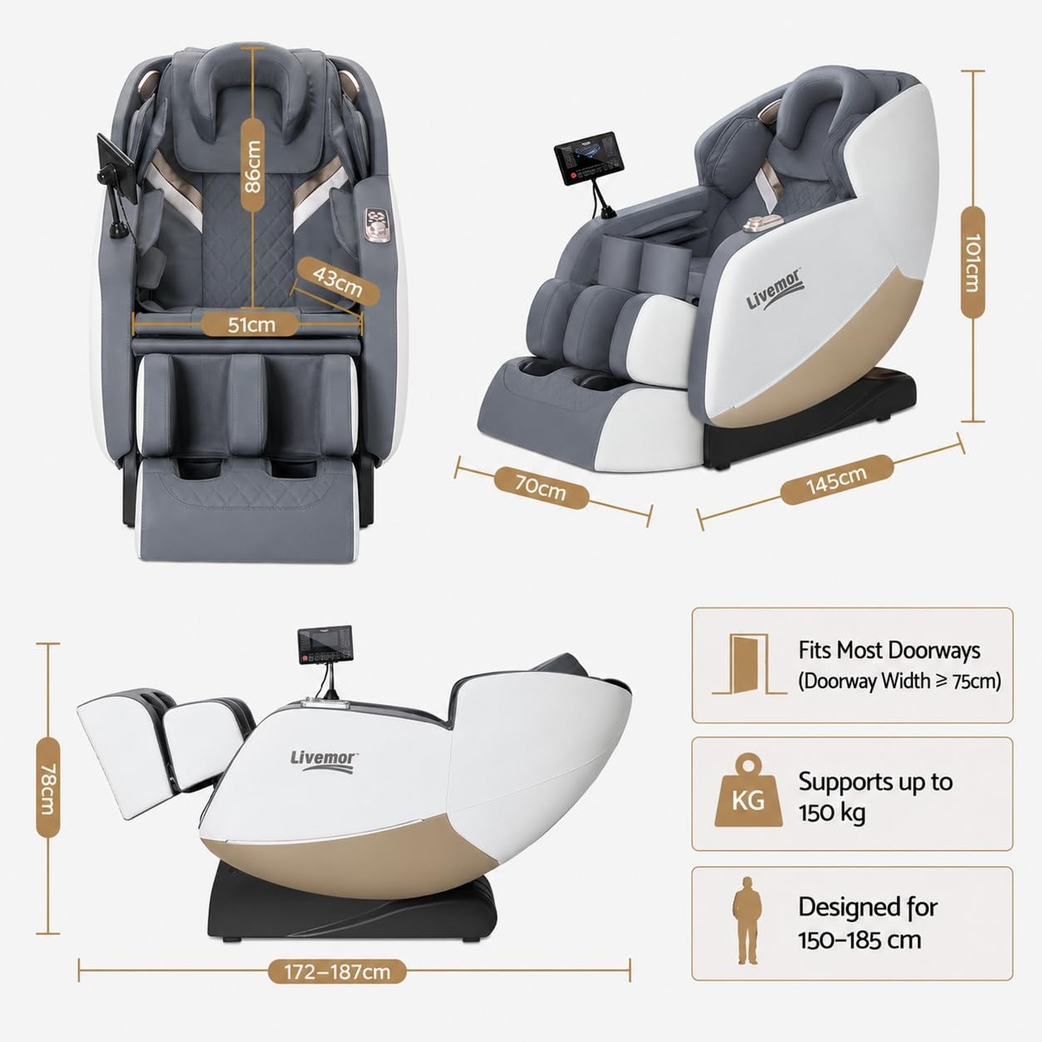 Livemor Full Body Massage Chair