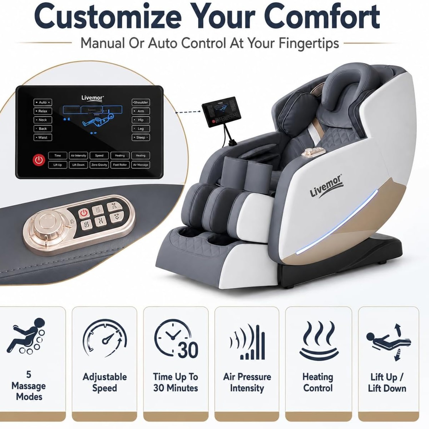 Livemor Full Body Massage Chair: image 8