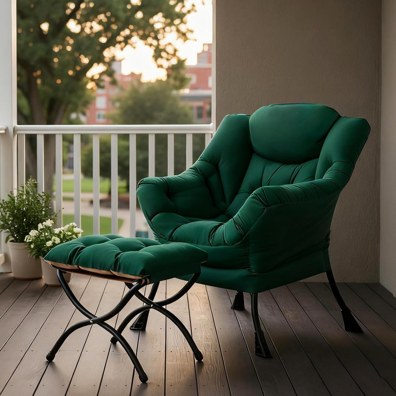 TIITA Lazy Lounge Chair with Ottoman: image 9