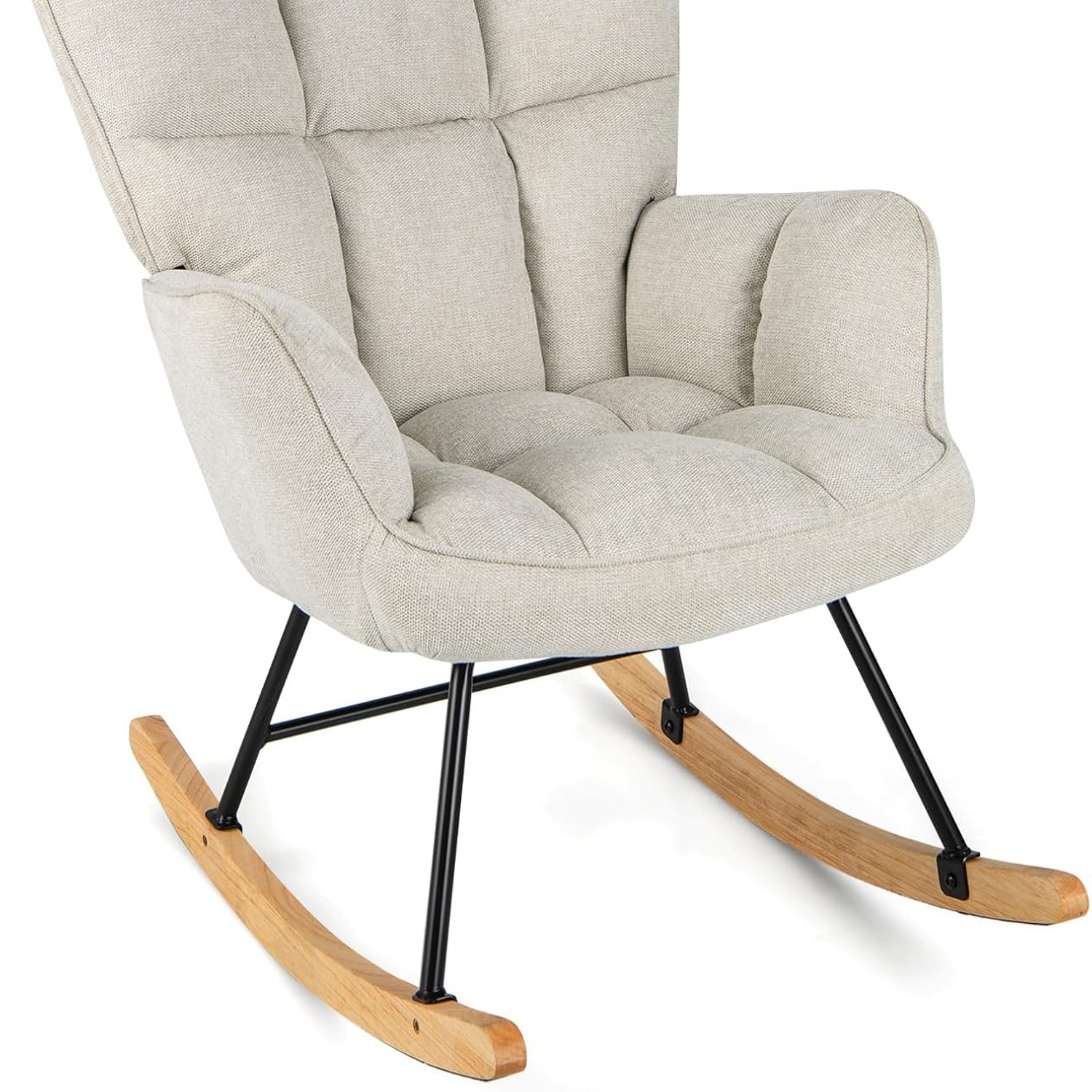 GIANTEX Linen Rocking Chair