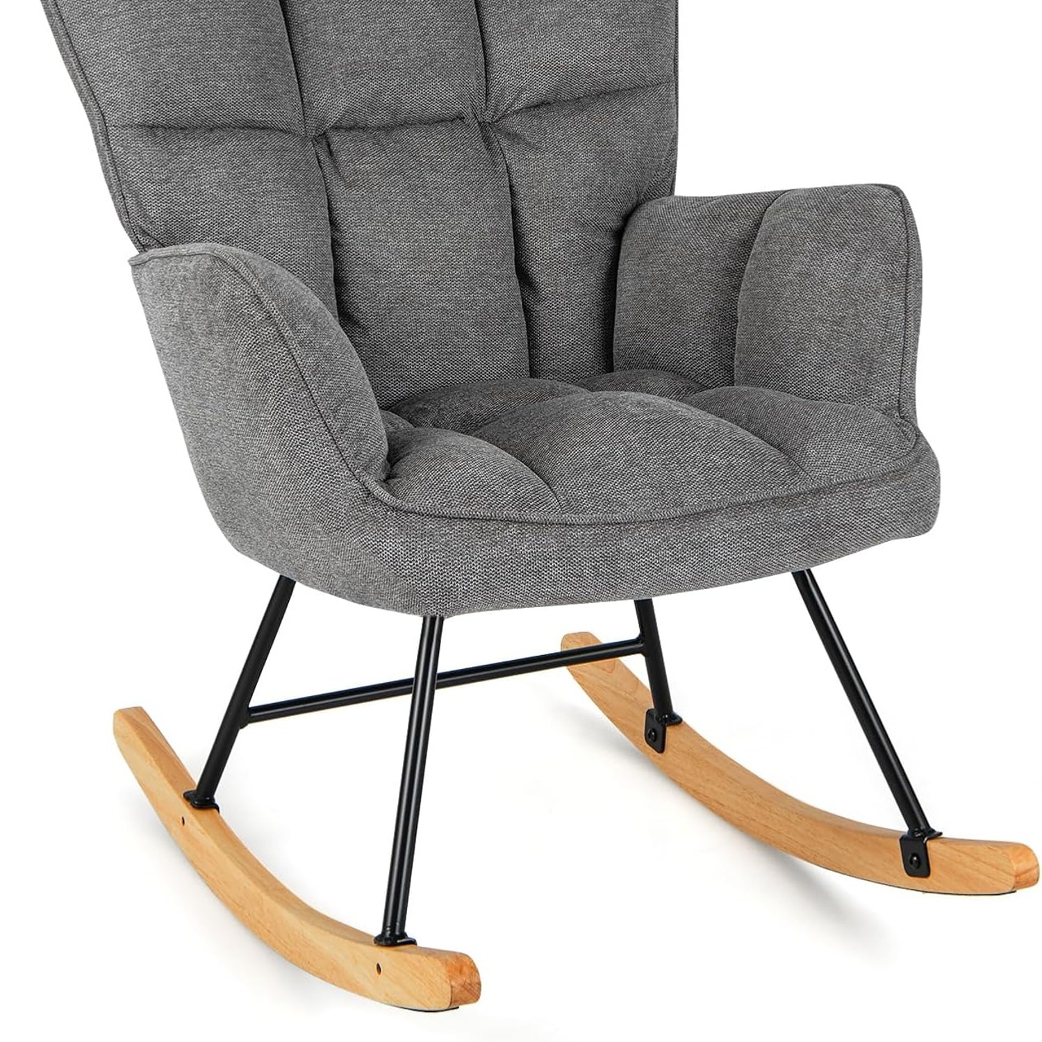 GIANTEX Linen Rocking Chair