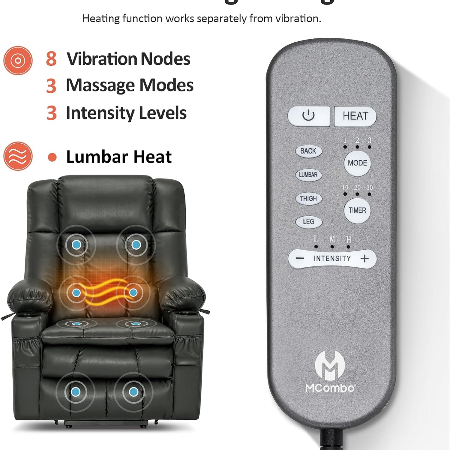 MCombo Dual Motor Power Lift Recliner: image 7
