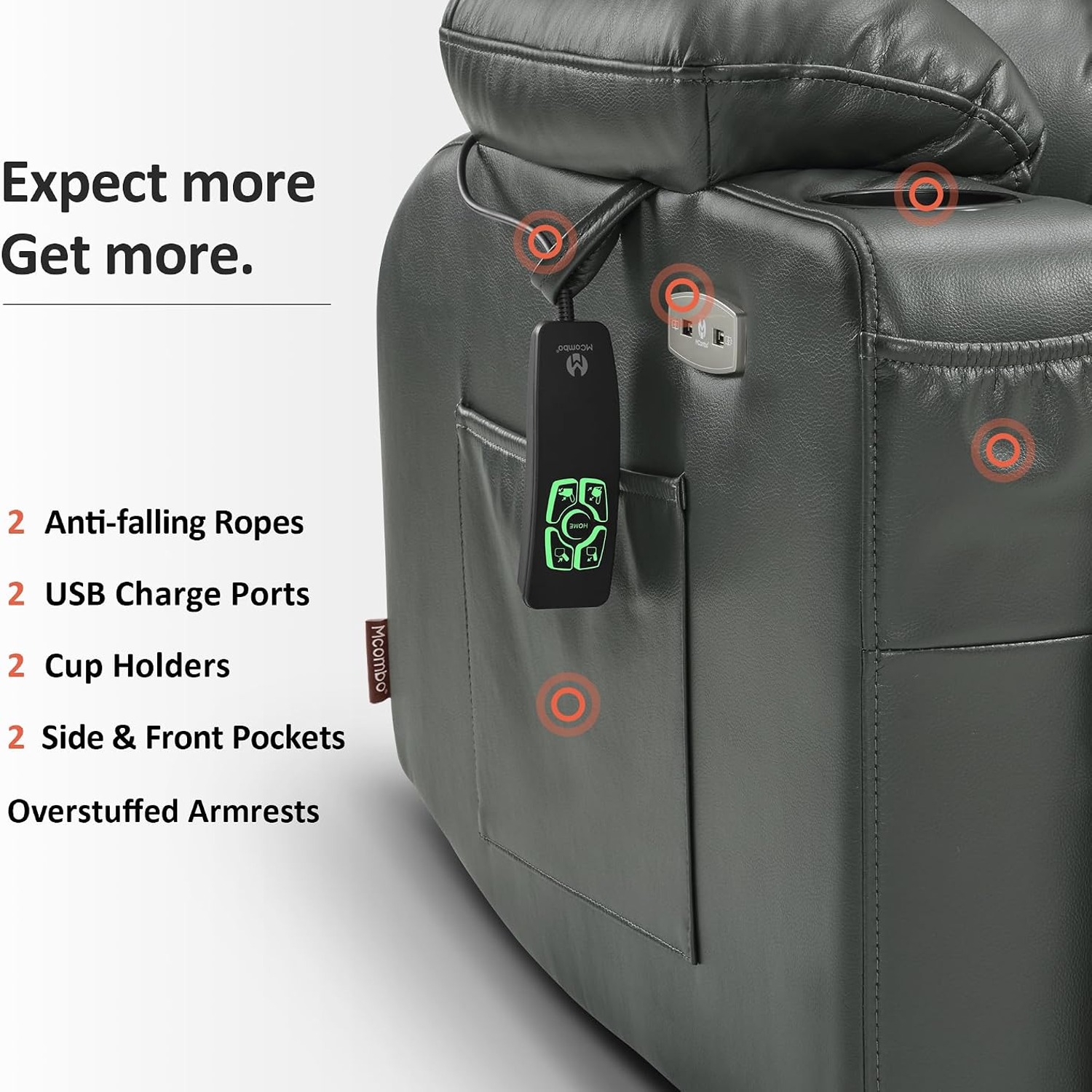 MCombo Dual Motor Power Lift Recliner: image 8