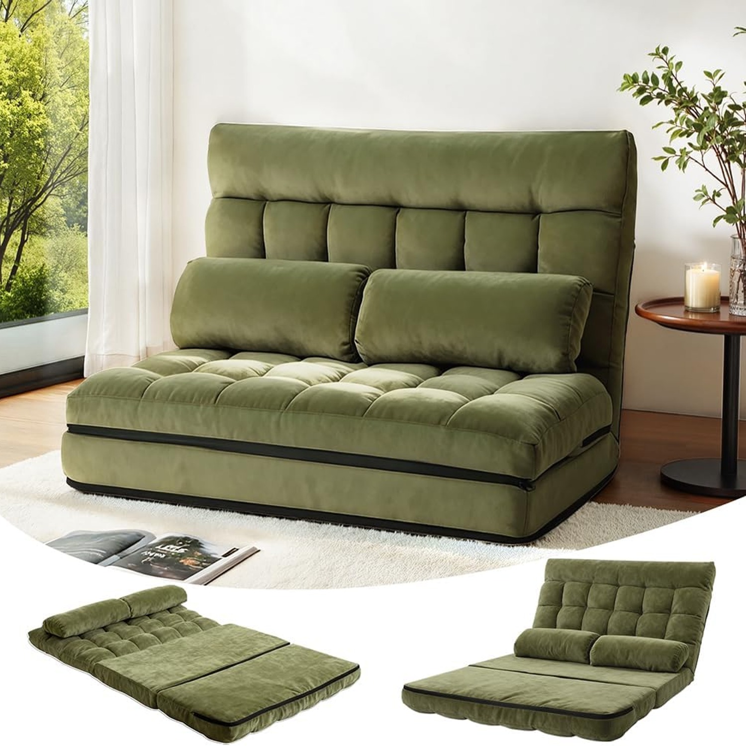 Adjustable Floor Lounge Sofa Bed