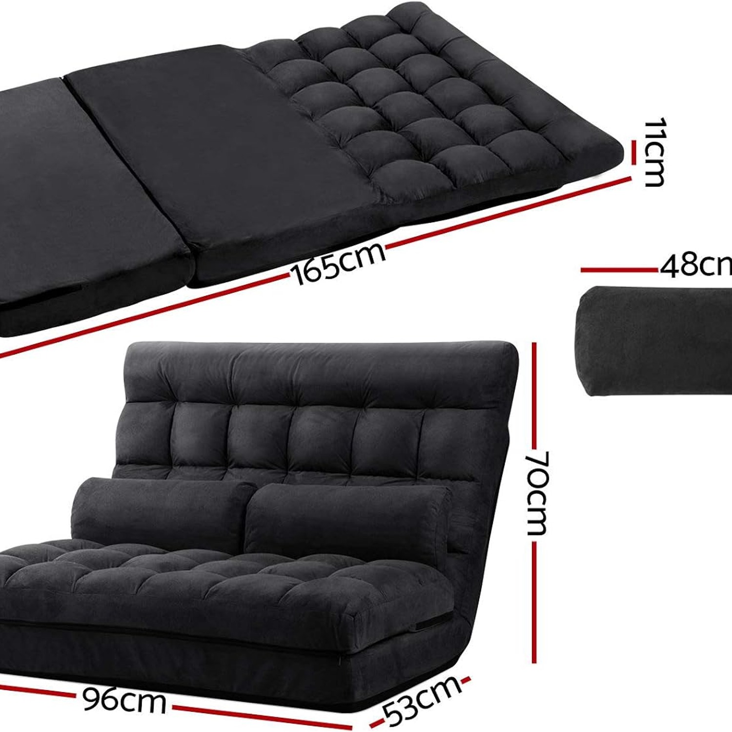 Adjustable Floor Lounge Sofa Bed