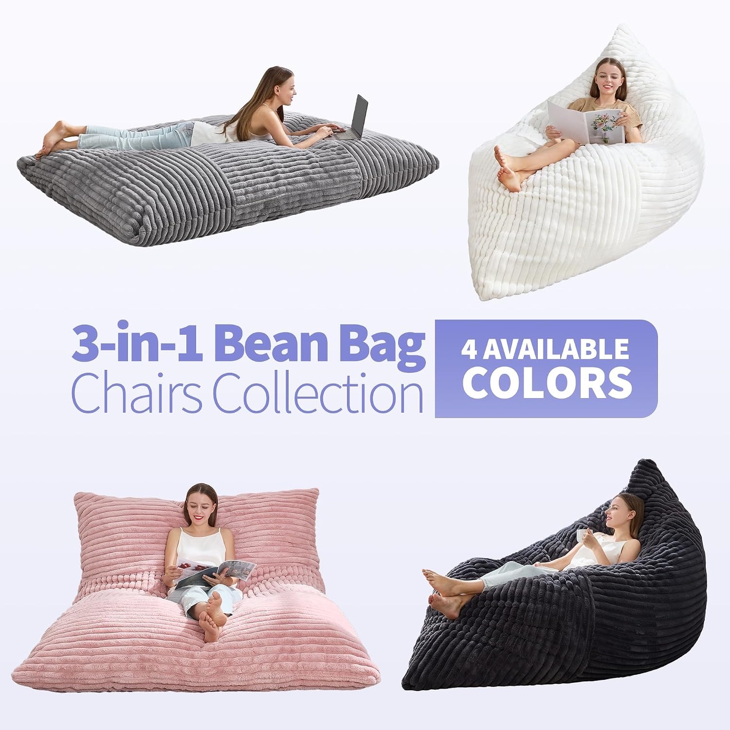 Hobestluk Convertible Adult Bean Bag Lounge: image 9
