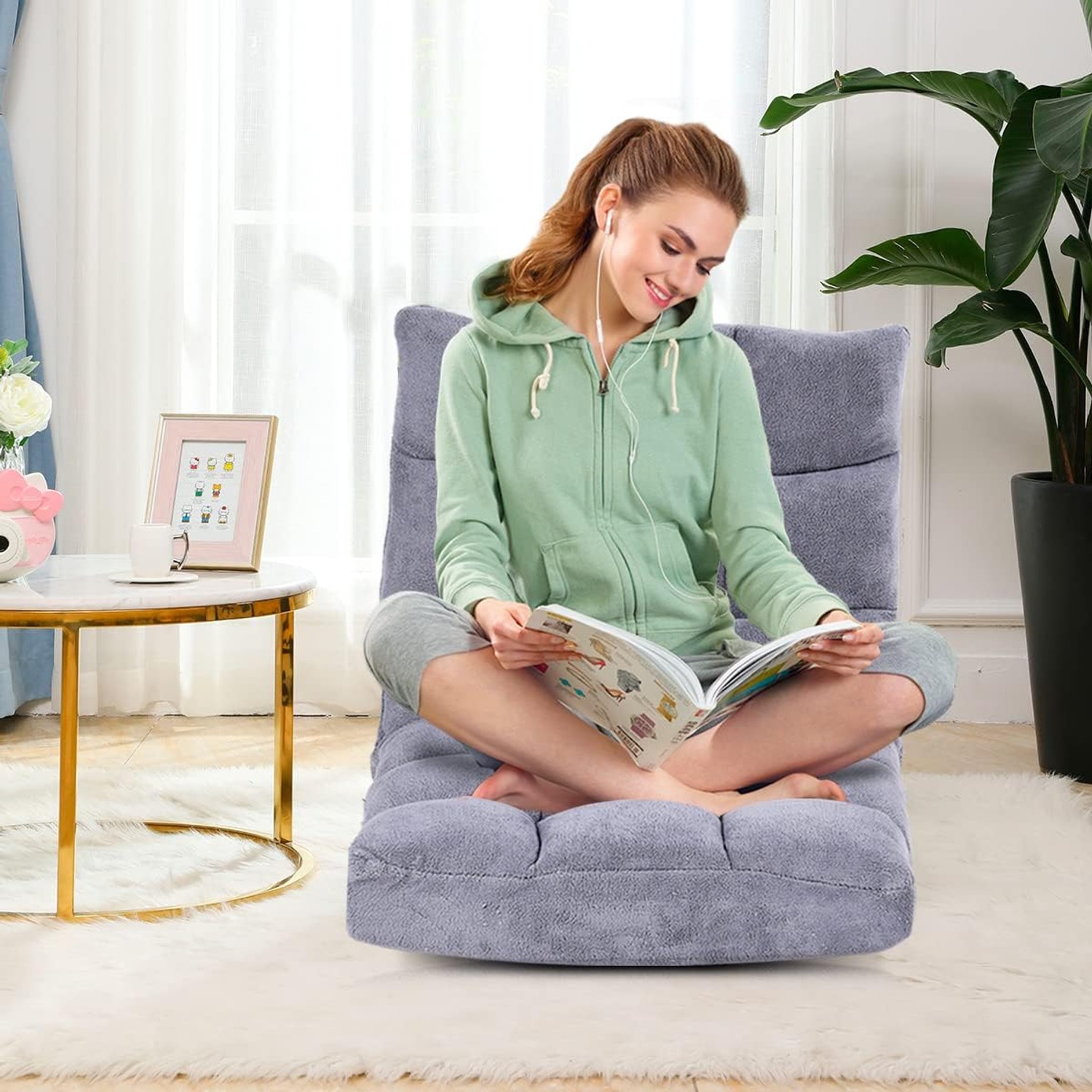 GIANTEX Adjustable Floor Gaming Chair: image 9