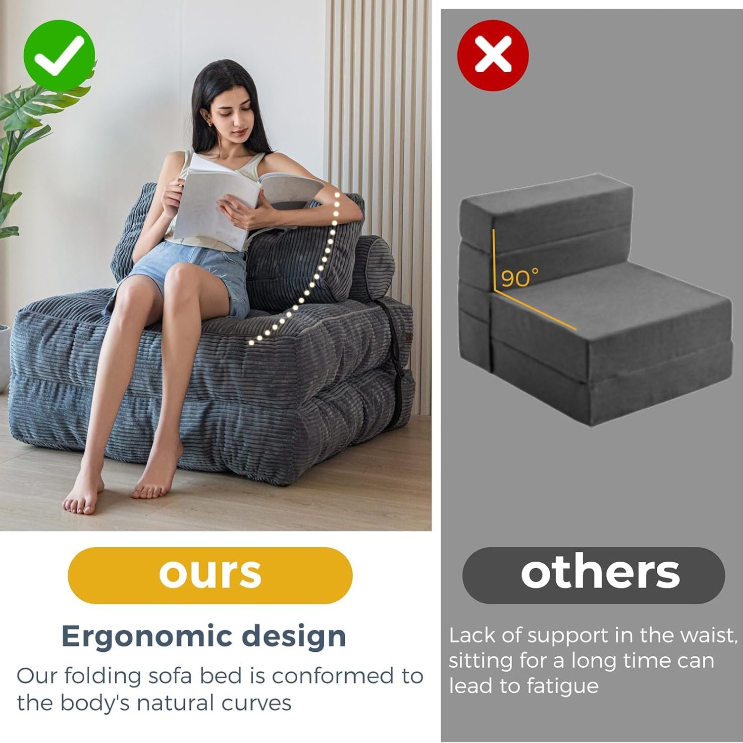 Folding Sleeper Chair Bed: image 9