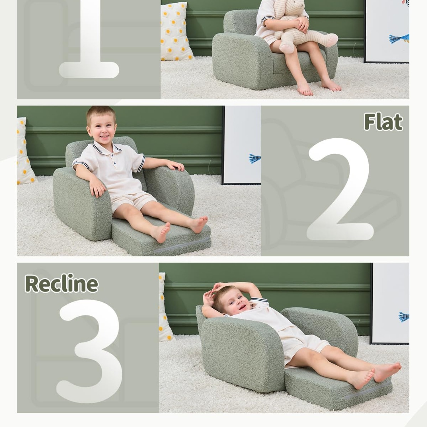 KidBloom Fold-Out Kids Sofa