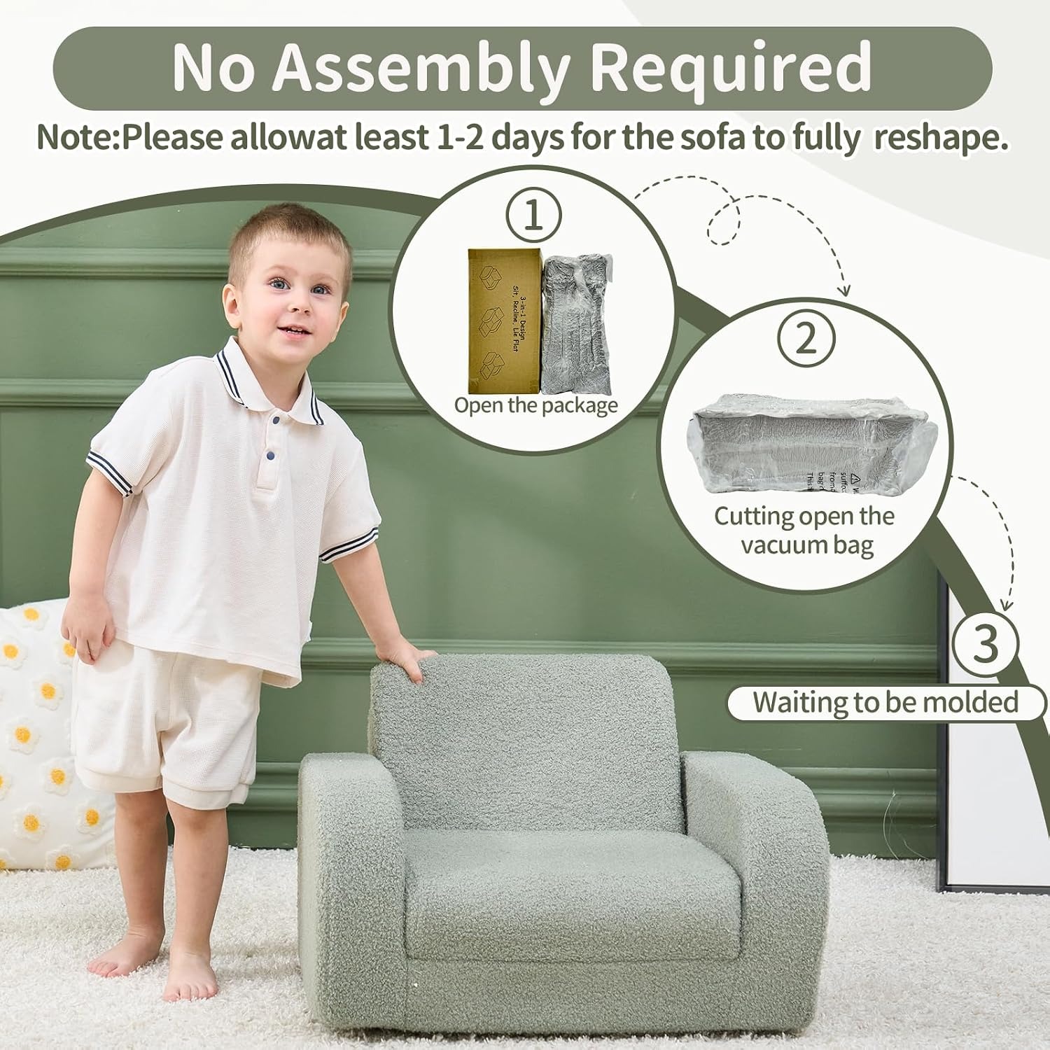 KidBloom Fold-Out Kids Sofa: image 7
