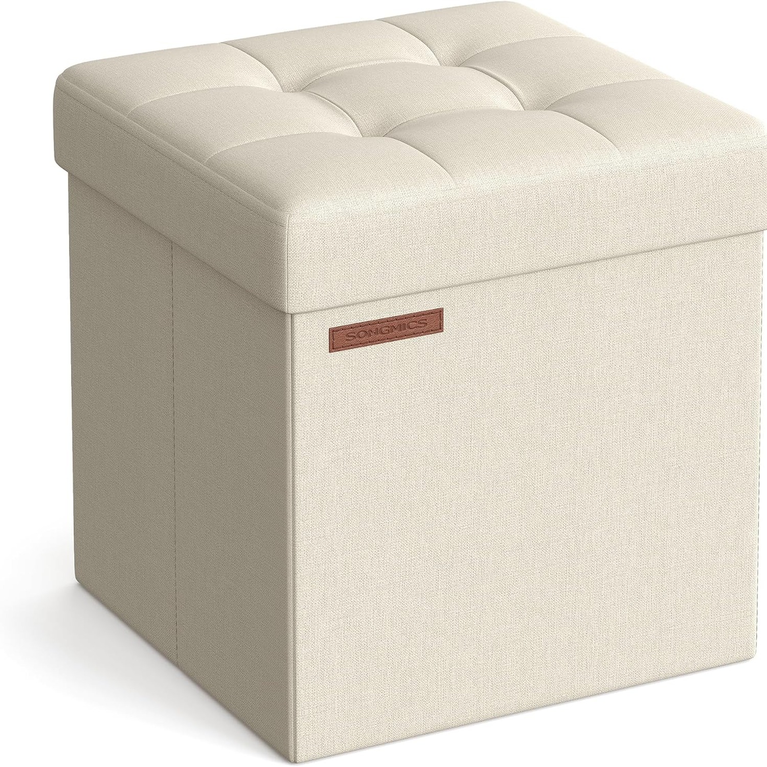 SONGMICS Folding Storage Ottoman