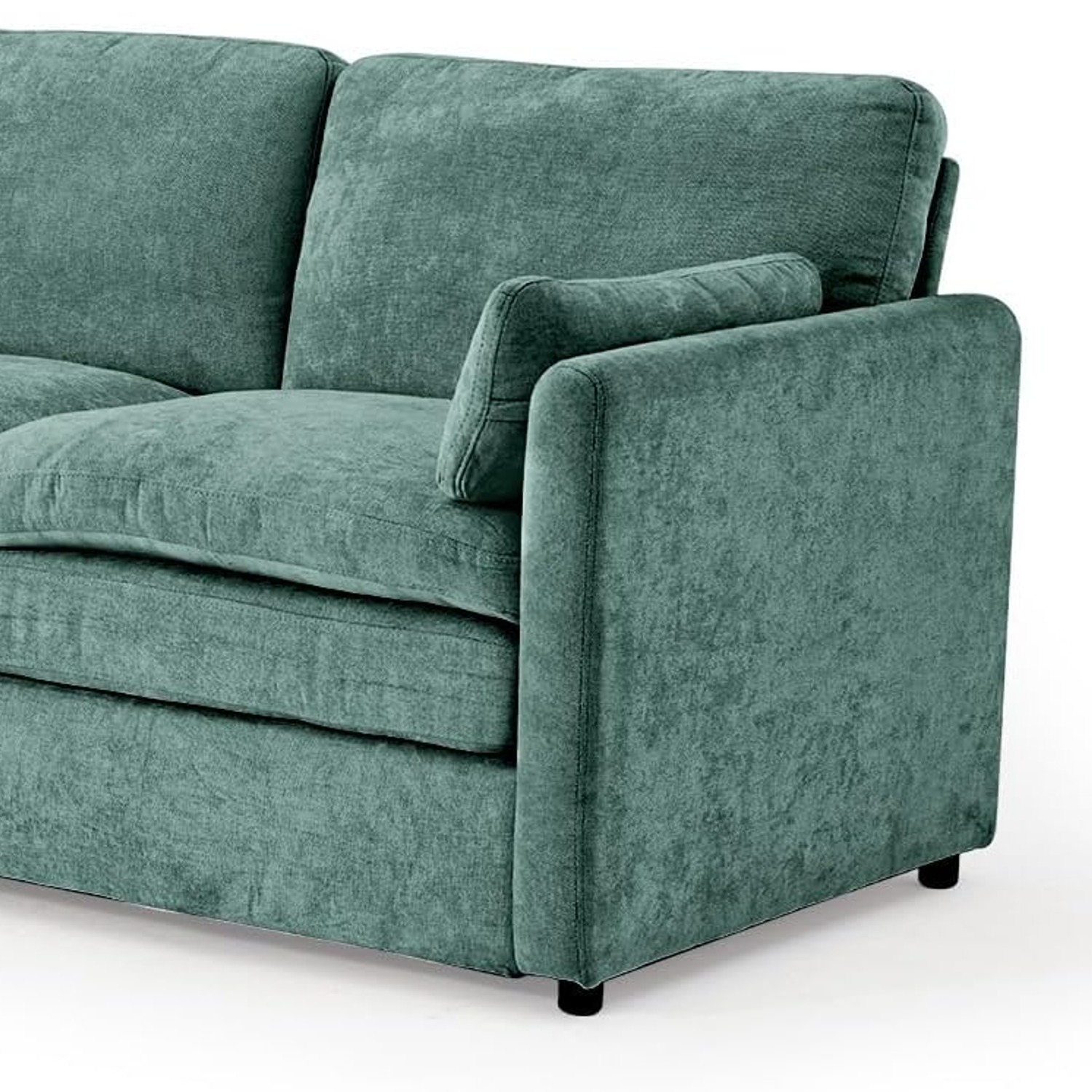 Three Seater Chenille Fabric Lounge: image 8