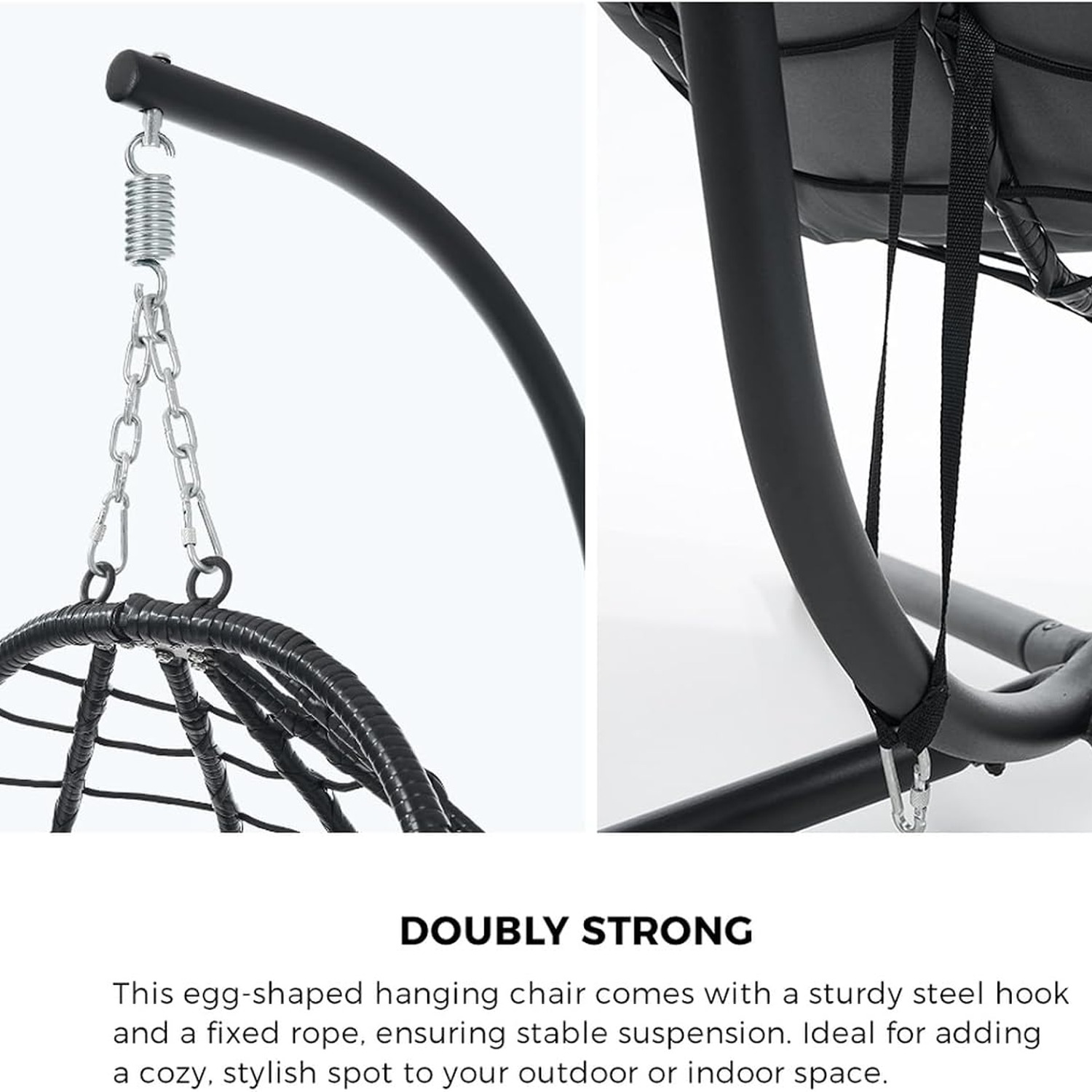 LI LIVSIP Hanging Egg Chair with Stand