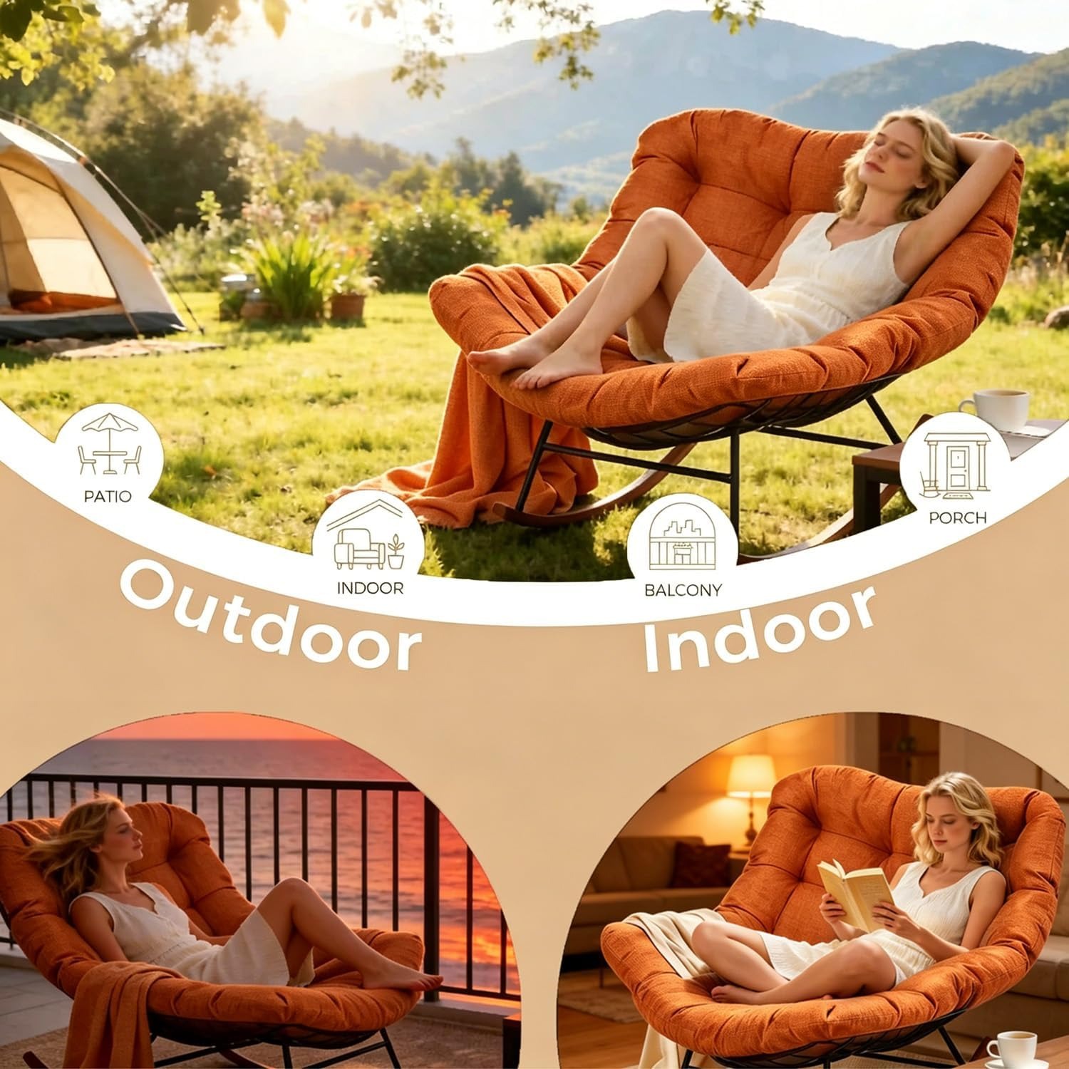 Valdera Egg Rocking Chair with Cushion: image 10