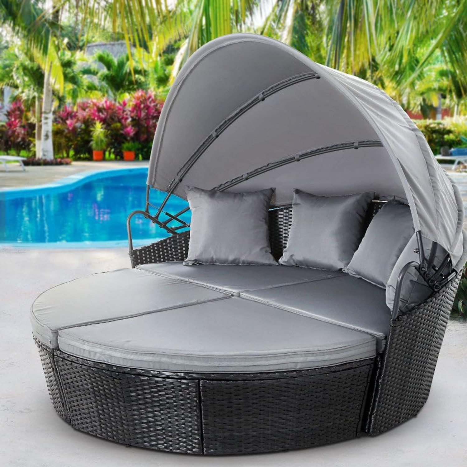Gardeon Modular Wicker Outdoor Day Bed