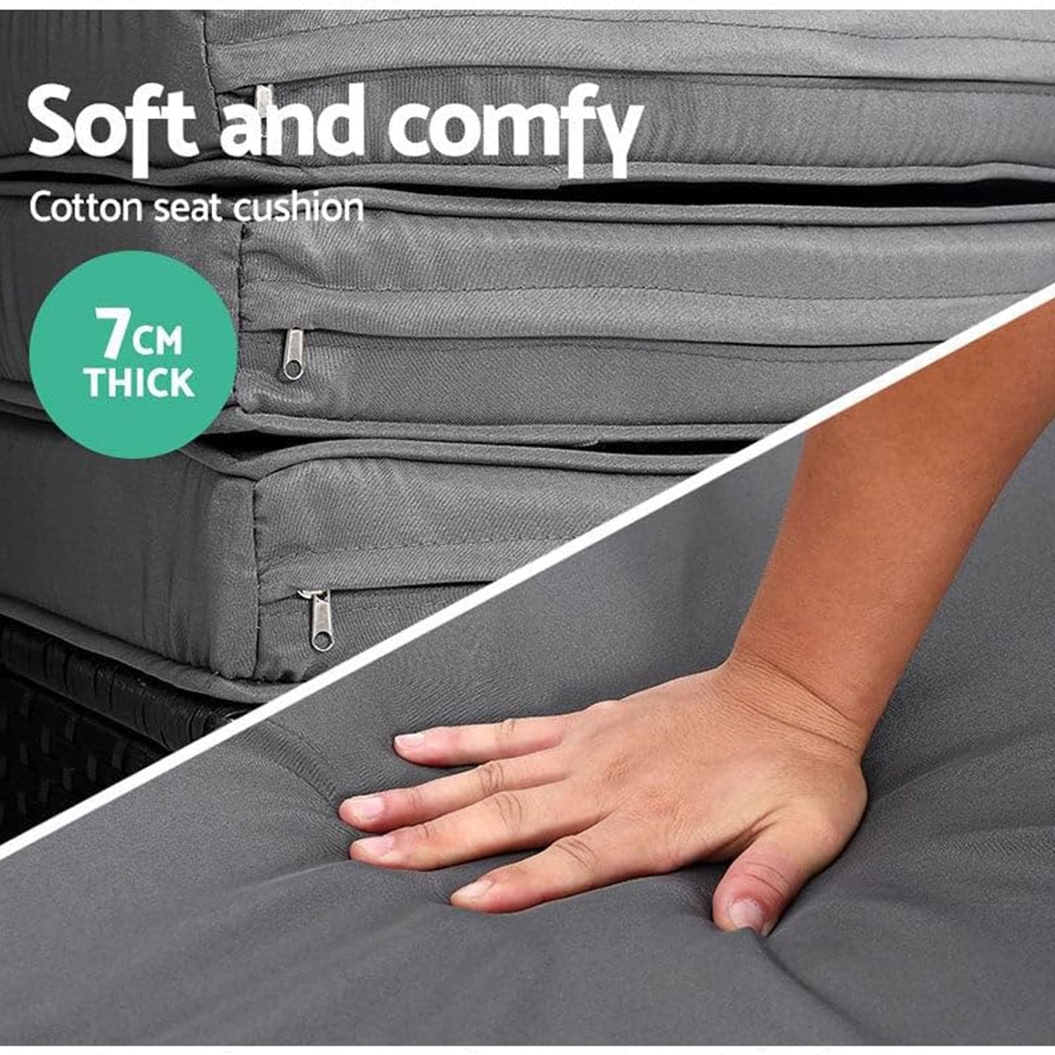 Gardeon Modular Wicker Outdoor Day Bed